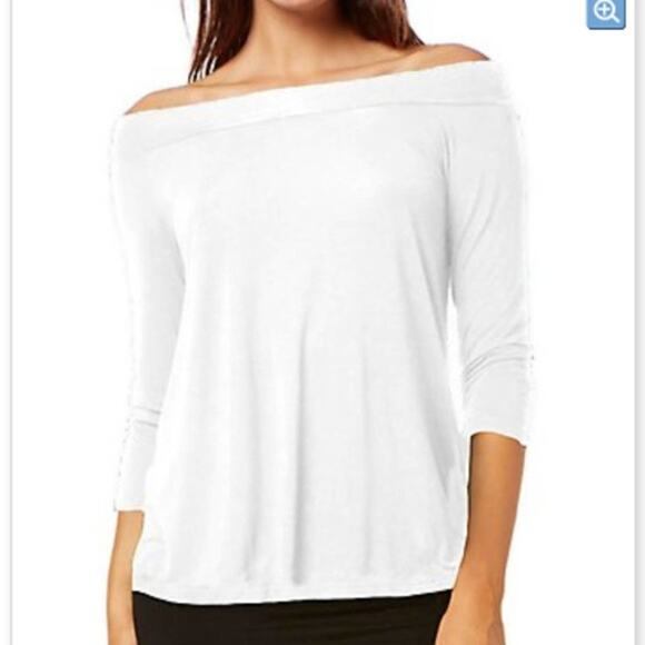 ANTHROPOLOGIE Off the shoulder top Michael Stars. 3/4 Sleeve - Picture 1 of 6